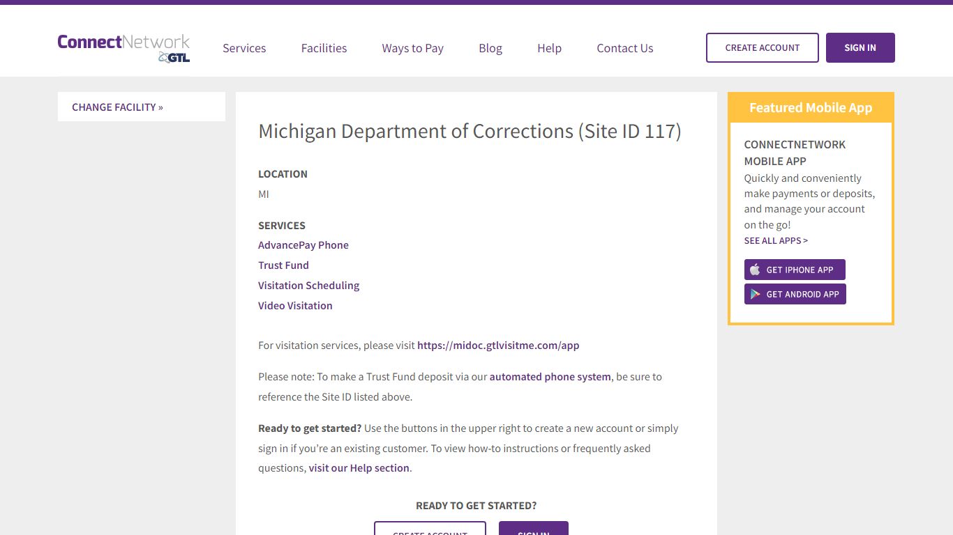 Michigan Department of Corrections | ConnectNetwork